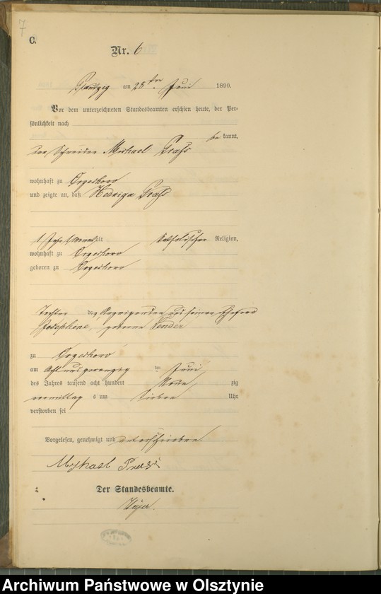 image.from.unit.number "Sterbe-Haupt-Register Nr 1 - 11"