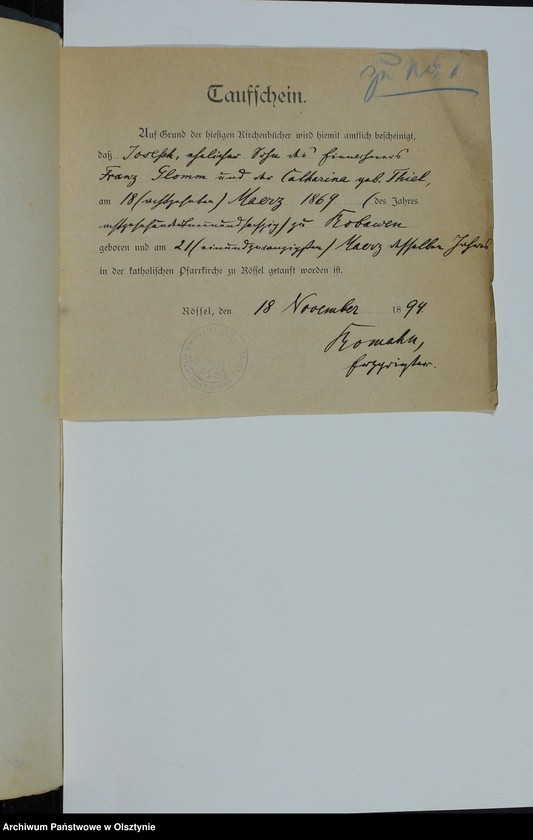 image.from.unit.number "Beläge zum Heiraths-Register"