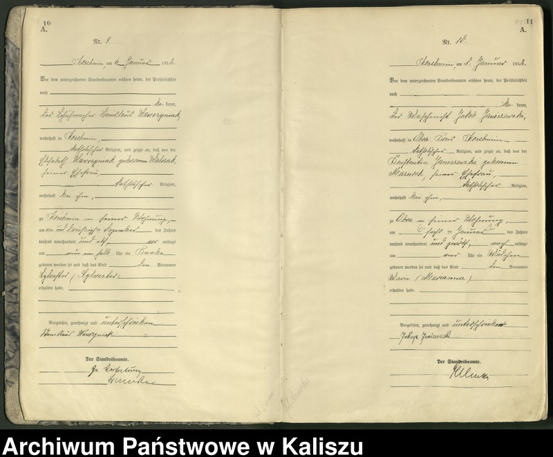 Obraz 9 z jednostki "[Księga urodzeń]"