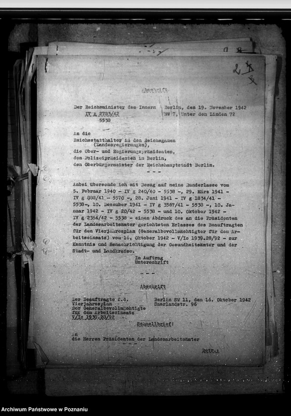 Obraz 6 z jednostki "Anordungen für die Gesundheitsämter"