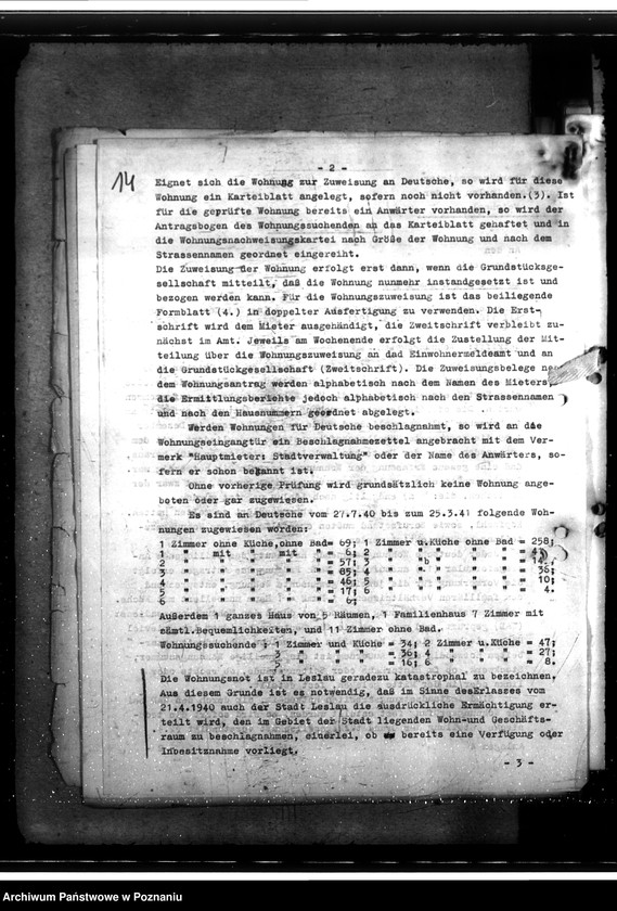 Obraz 18 z jednostki "Wohnungswesen. Wohnungsbeschaffung für beamten. Raumwirtschaftung"