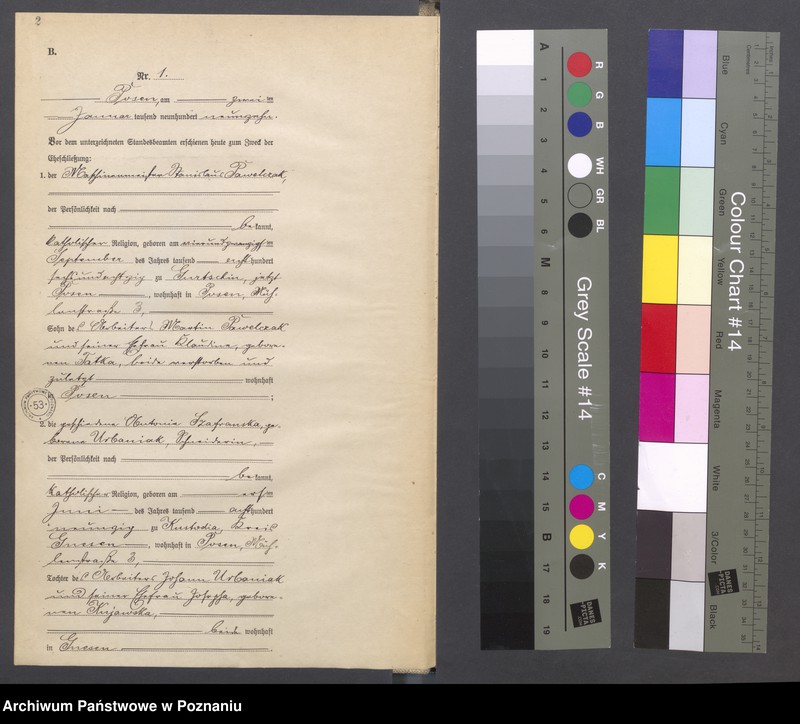 image.from.unit.number "Księga miejscowa małżeństw tom I [Rejestr główny małżeństw]"