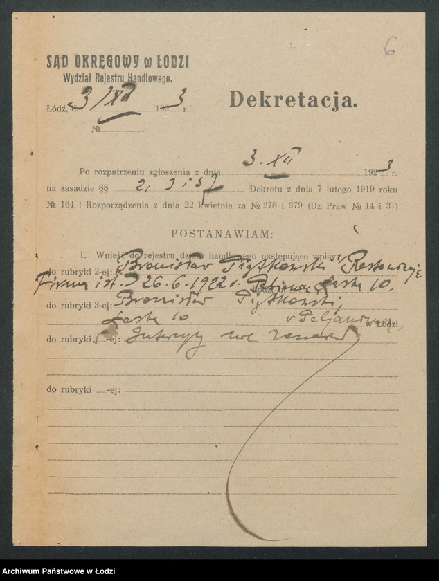 Obraz 8 z jednostki "Bronisław Piątkowski- restauracja"