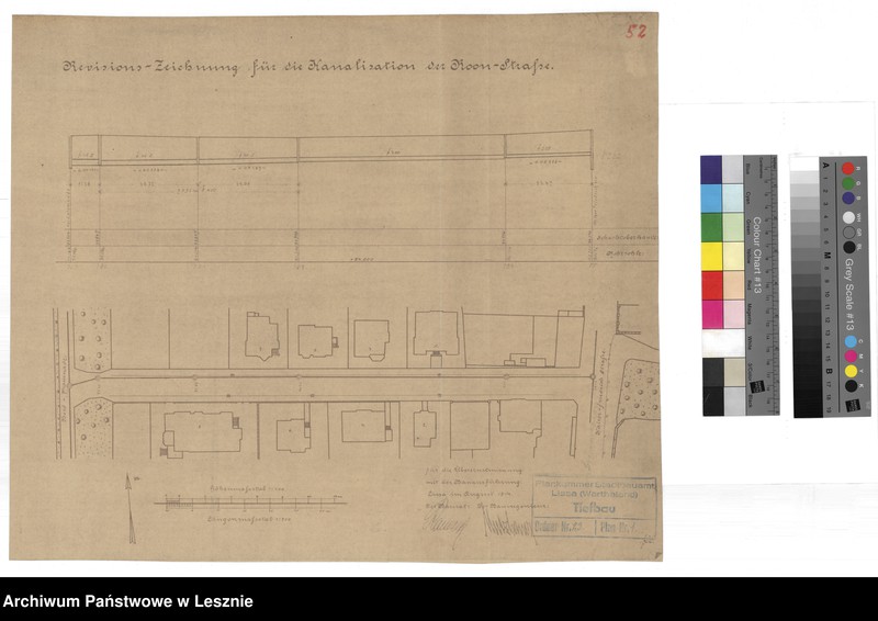 Obraz 1 z jednostki "Lissa [Plan kanalizacji miasta Leszna - Roon Strasse]"