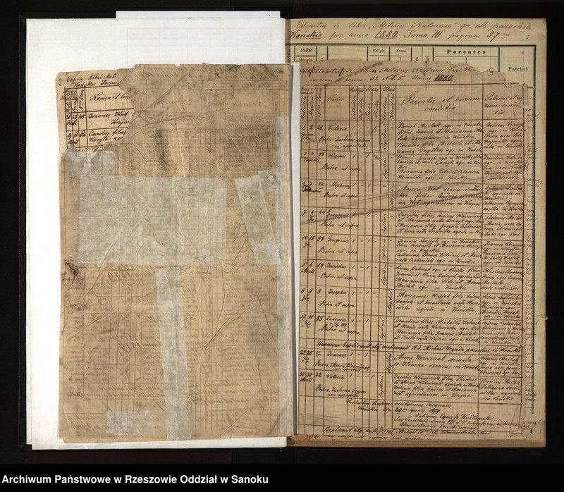 image.from.unit.number "Księga urodzeń, małżeństw, zgonów z miejscowości Końskie, Witryłów, Krzywe, Krzemienna, Temeszów"