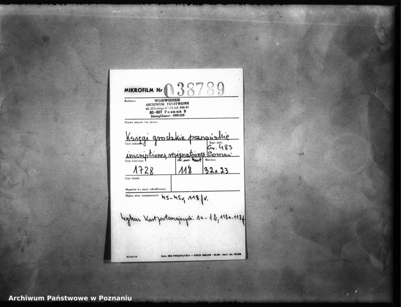 Obraz 2 z jednostki "Inscriptiones, resignationes [protocollon]"