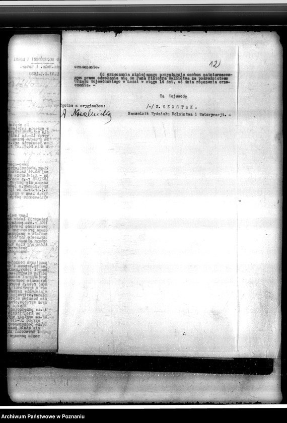 Obraz 16 z jednostki "Sprawa zatwierdzenia uzupełnienia planu gospodarstwa leśnego dla lasów Żerniki powiatu kaliskiego"