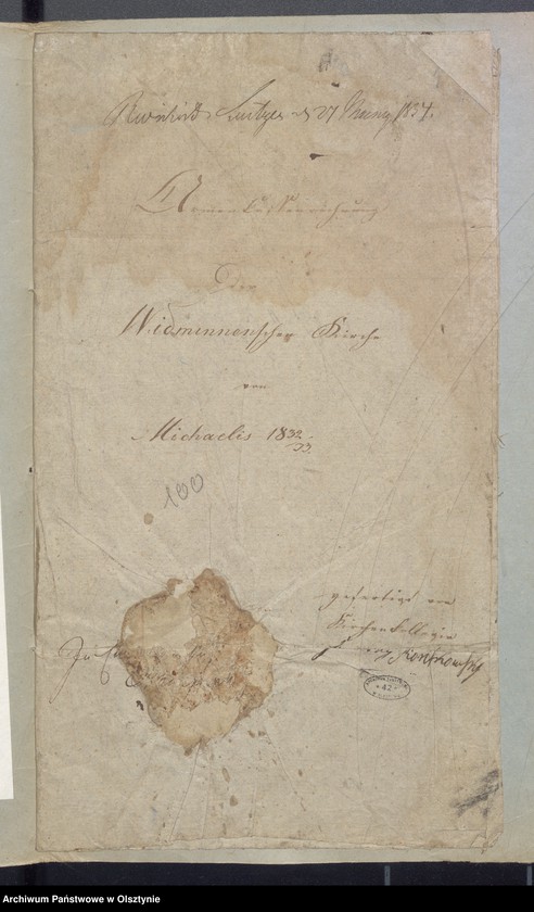 image.from.unit.number "Armen Cassen Rechnung der Widminnschen Kirche"