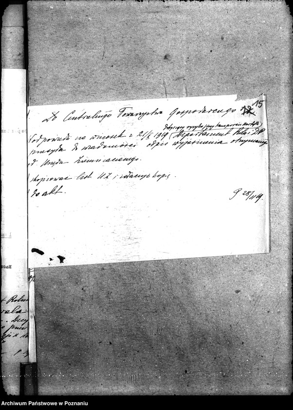 Obraz 19 z jednostki "Sprawy szczegółowo-administracyjne Aprowizacja Kongresówki"