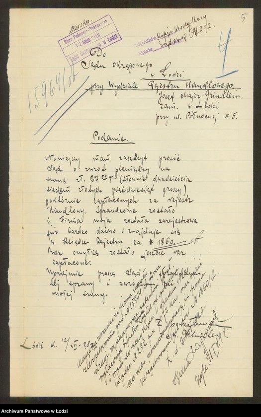 Obraz 7 z jednostki "Josek Grynsztajn – sprzedaż chustek i kapeluszy"