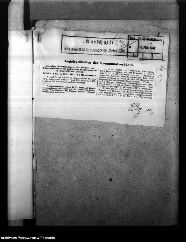 Obraz 11 z jednostki "Besoldungsbestimmungen. Schmutzanlagen. Beschäftigung von Polen."