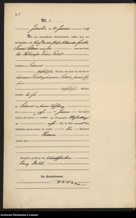 Obraz 5 z jednostki "[Księga urodzeń]"