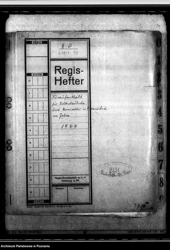 Obraz 4 z jednostki "Kuraufenthalt für Volksdeutsche und Umsiedler in Hermannsbad im Jahre 1944"