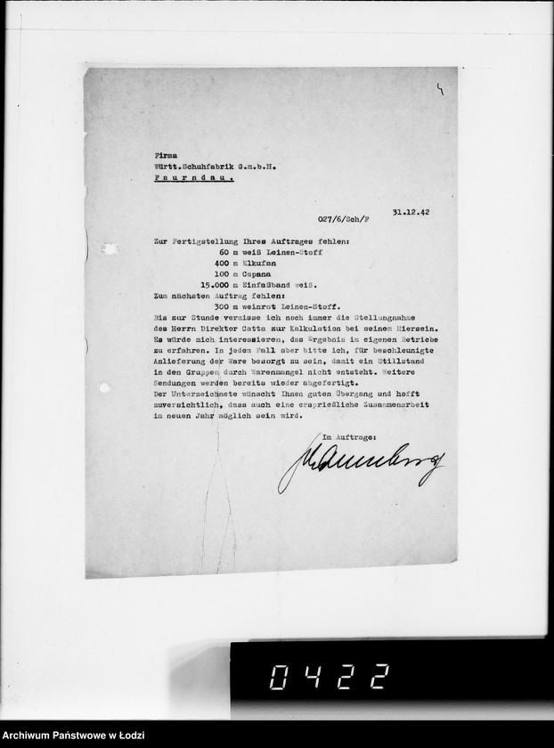 Obraz 8 z jednostki "Ausgehende Tagescopien I 101"