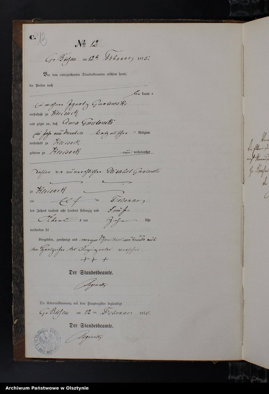 image.from.unit.number "Sterbe-Neben-Register Nr 1 - 71"