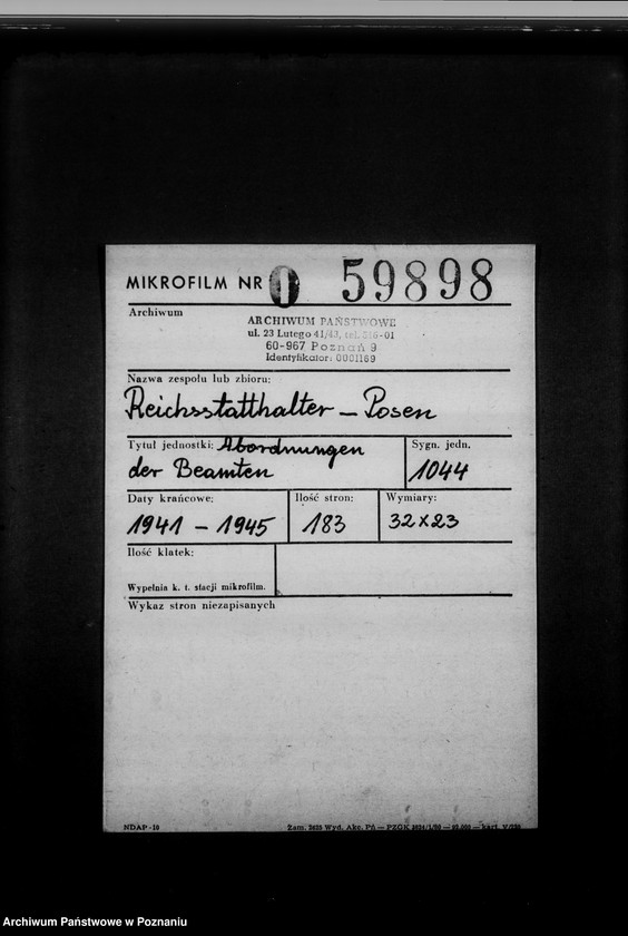 Obraz 2 z jednostki "Abordnung von Beamten"