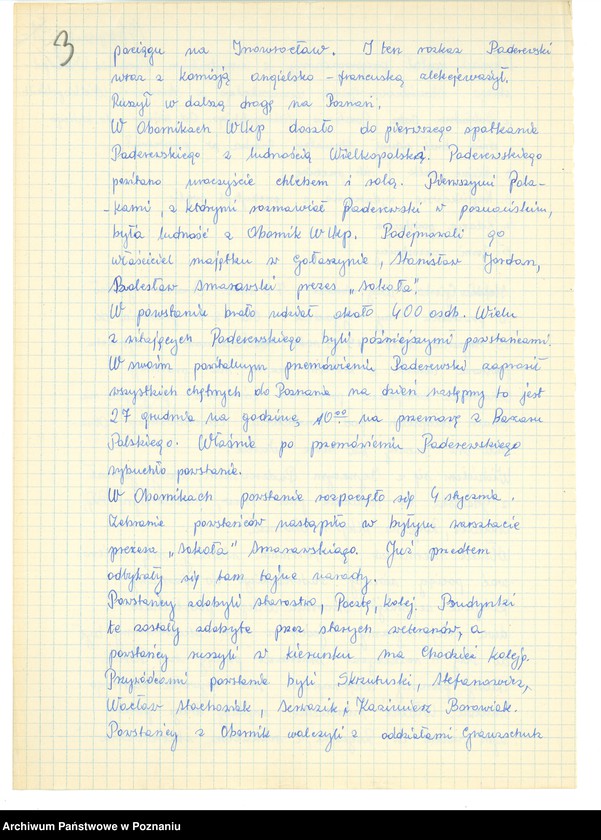 Obraz 13 z jednostki "Relacje i wspomnienia dotyczące powstania wielkopolskiego w Obornikach, powiat Oborniki, województwo poznańskie i okolicy."