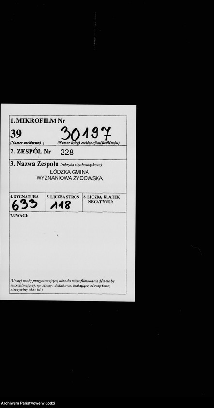 Obraz 2 z jednostki "Rejestr poborczy"