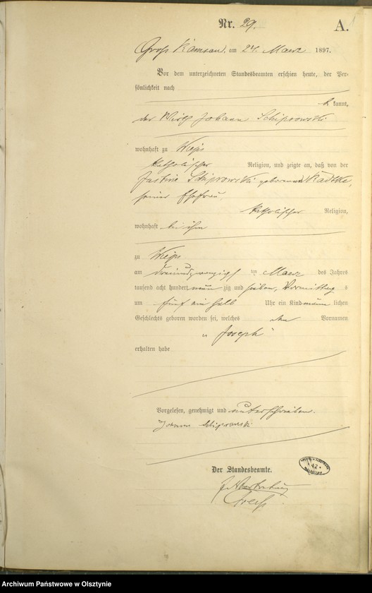 image.from.unit.number "Geburts-Haupt-Register Nr 29 - 58 i 83 - 84"