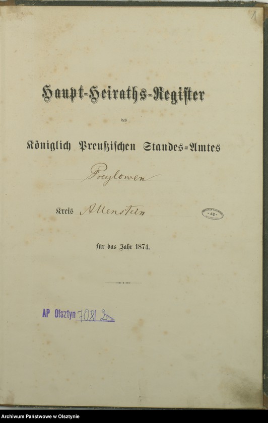 image.from.unit.number "Haupt-Heiraths-Register Nr 1"