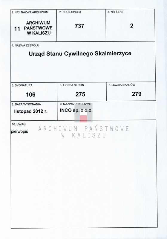 Obraz 1 z jednostki "[Księga urodzeń]"