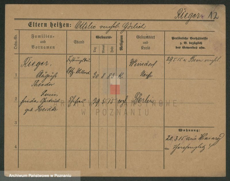 Obraz 14 z jednostki "Rigelhaupt - Rinke"