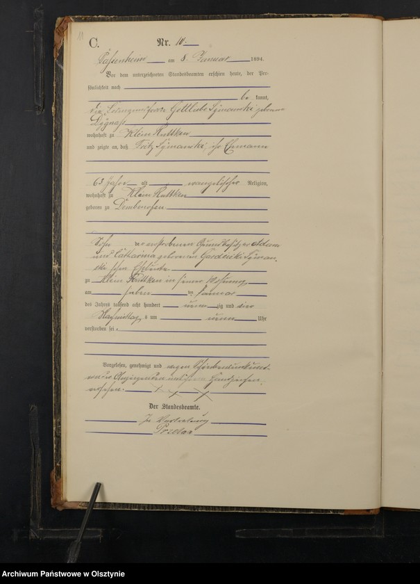 image.from.unit.number "Sterbe-Haupt-Register Nr 1 - 142"