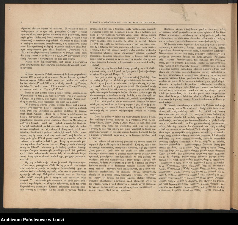 Obraz 9 z jednostki "Geograficzno-statystyczny atlas Polski, wydanie II, Lwów-Warszawa 1921"