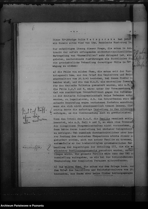 Obraz 10 z jednostki "Verkehr Deutscher mit Polen. Illegitime Ehegemeinschaften zwischen Deutschen und Polen"