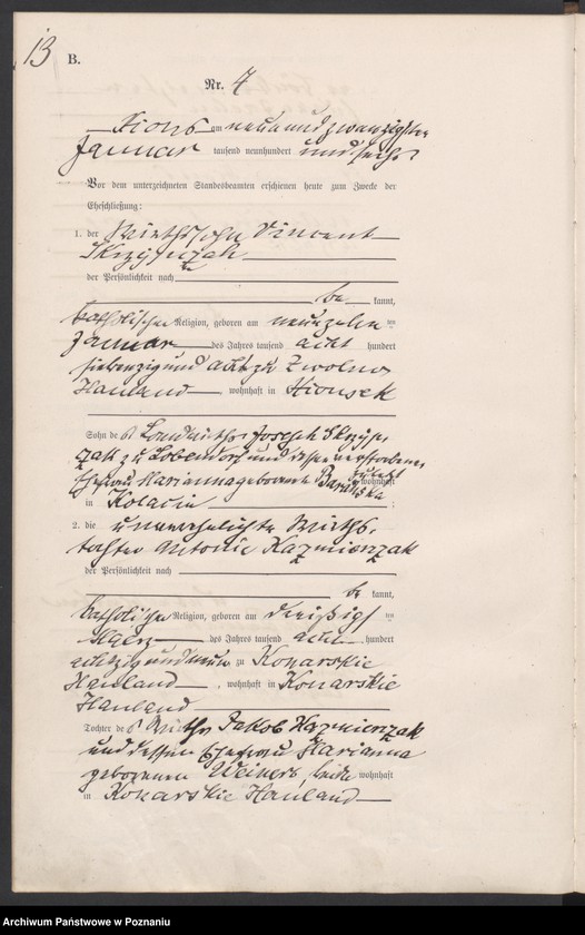 Obraz 16 z jednostki "Heirats-Haupt-Register"