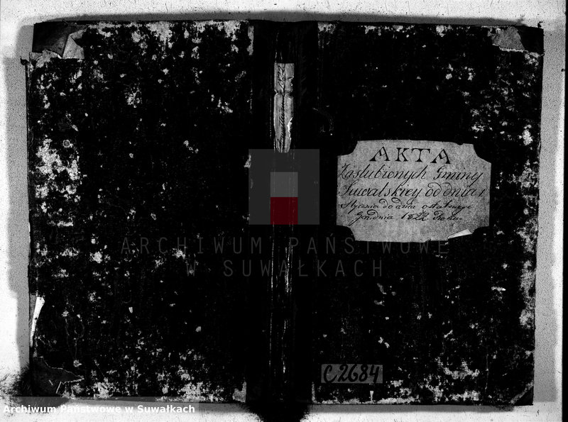 image.from.unit.number "Akta zaślubionych gminy suwalskiey od dina 1 stycznia do dnia ostatniego grudnia 1822 roku"