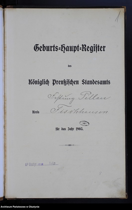 image.from.unit.number "Geburts-Haupt-Register Nr 1 - 2"
