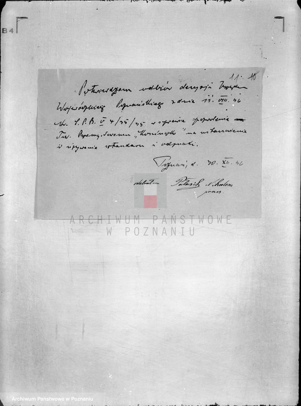 Obraz 15 z jednostki "/Towarzystwo Przemysłowe,,Kościuszko"/ w Poznaniu"