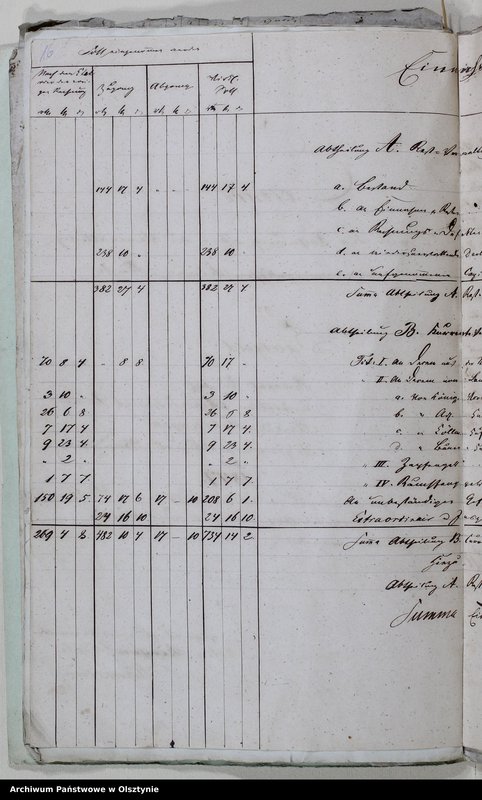 image.from.unit.number "Ertract aus der Jahres Rechnung der Kirchen Kasse zu Saalfeld"