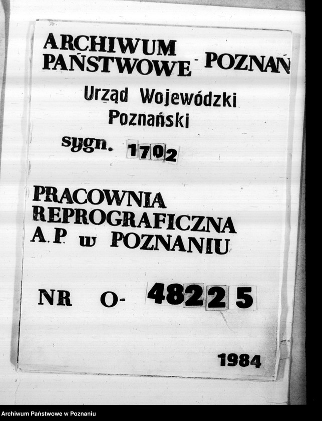 Obraz 1 z jednostki "/Sprawy przewłaszczenia nieruchomości Szubin wieś powiatu szubińskiego na rzecz J. Łubińskiego własność Elzy Rosen"
