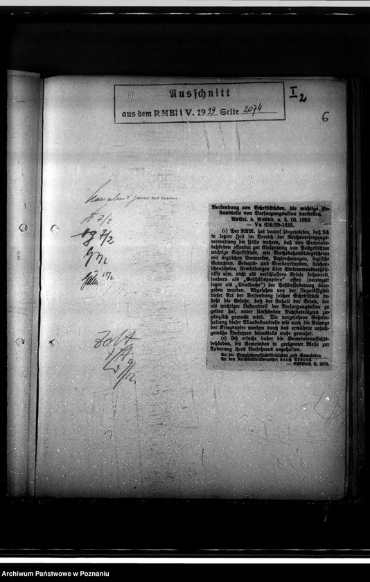 Obraz 10 z jednostki "Runderlasse des Reichsministeriums des Innern"