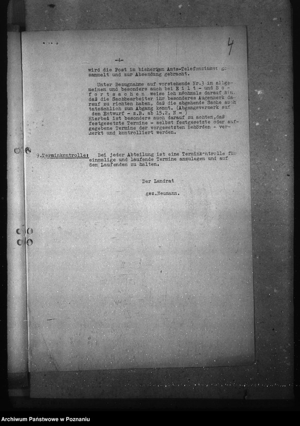 Obraz 8 z jednostki "Geschäftsverteilungsplan- Landratsamt Kempen (Kępno)"