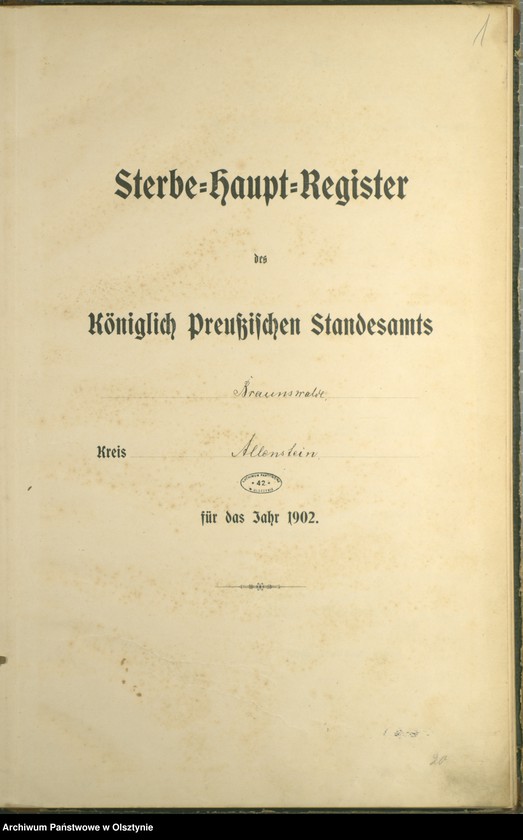 image.from.unit.number "Sterbe-Haupt-Register Nr 1 - 43"
