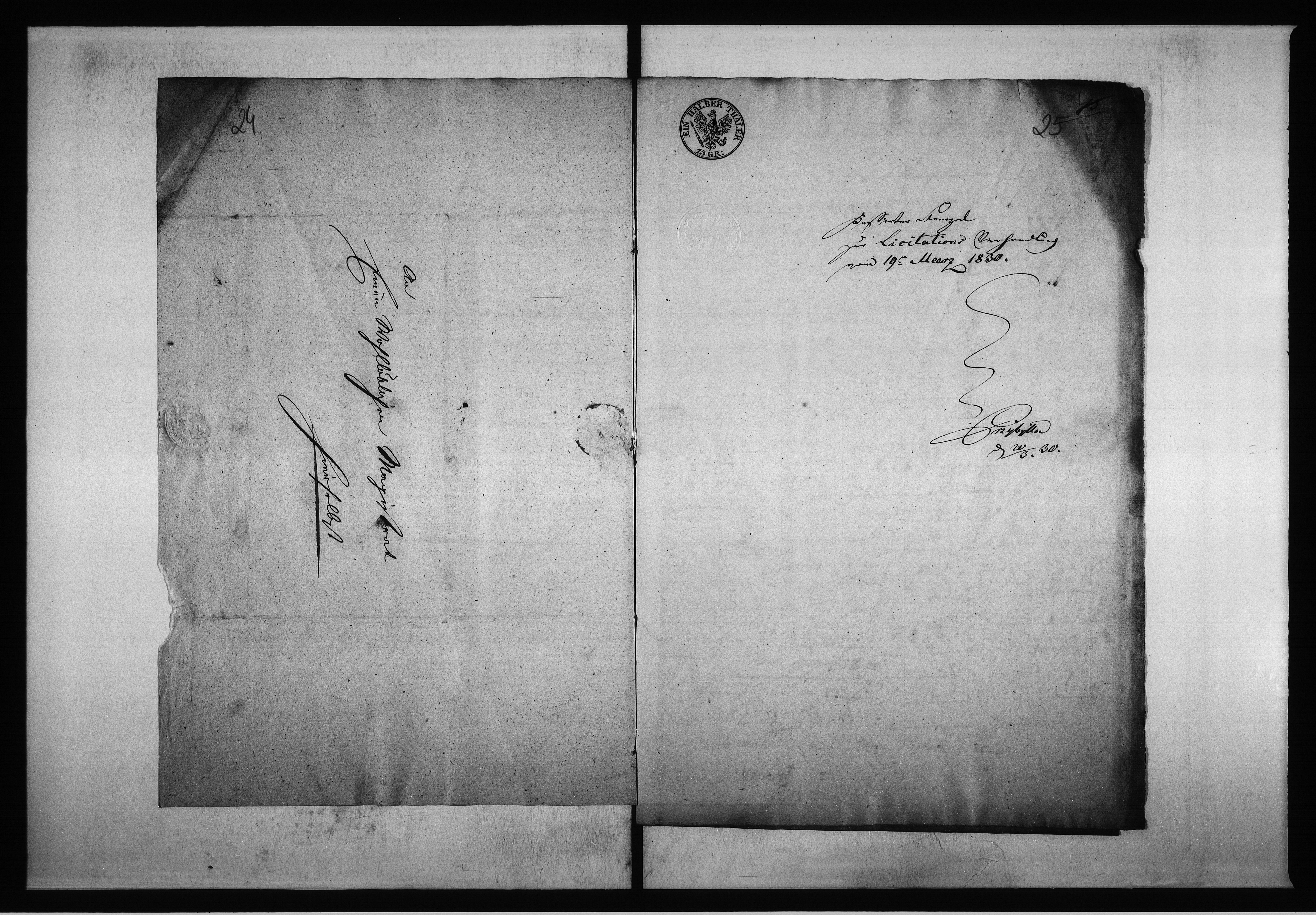 Obraz 20 z jednostki "Acta des Magistrats zu Oppeln von Verpachtung der Stadt Ziegeley Vol. IV de anno 1829 - 1836"