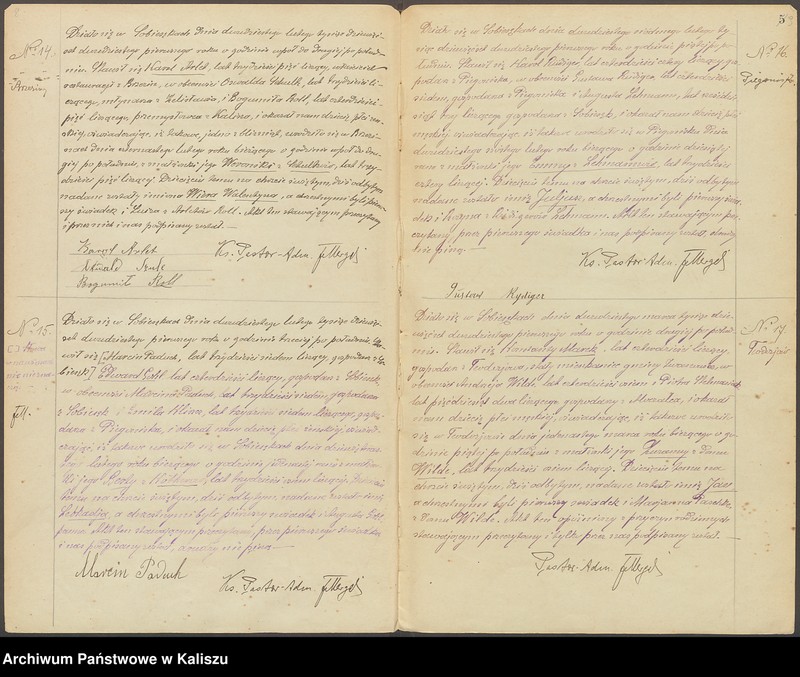 Obraz 7 z jednostki "Duplikat aktów stanu cywilnego urodzeń, zejść i ślubów. Akta zbiorowe małżeństw"