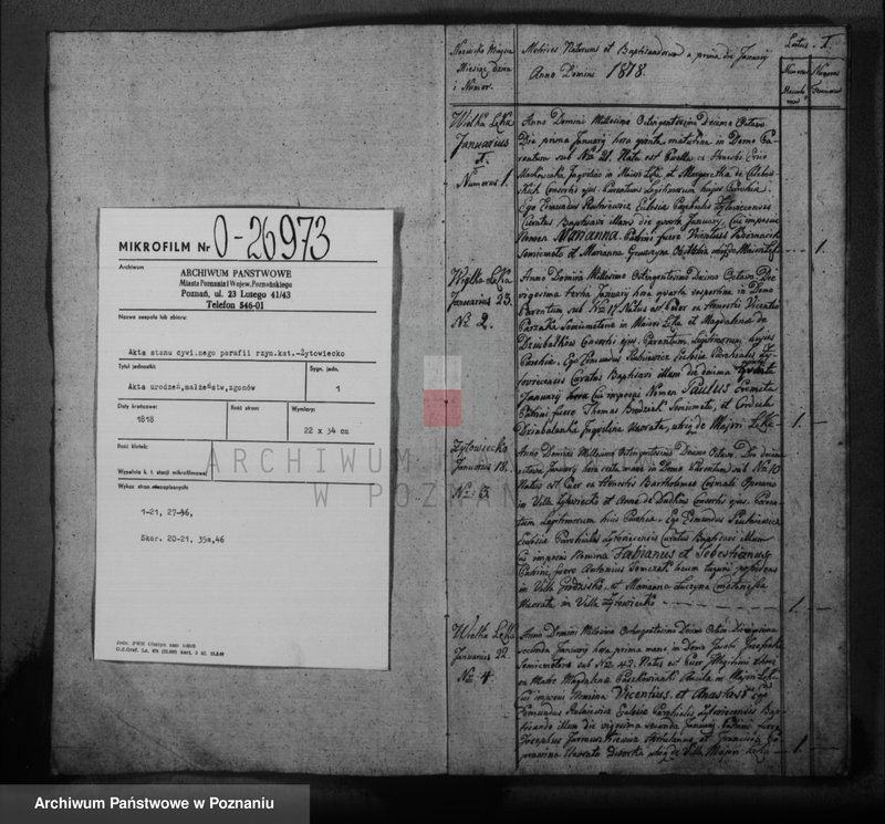 Obraz 3 z jednostki "Liber baptisatorum, copulatorum, mortuorum"