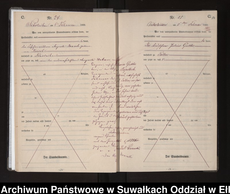 image.from.unit.number "Sterbe-Haupt-Register des Königlichen Preussischen Standes-Amtes Nikolaiken Kreis Sensburg"