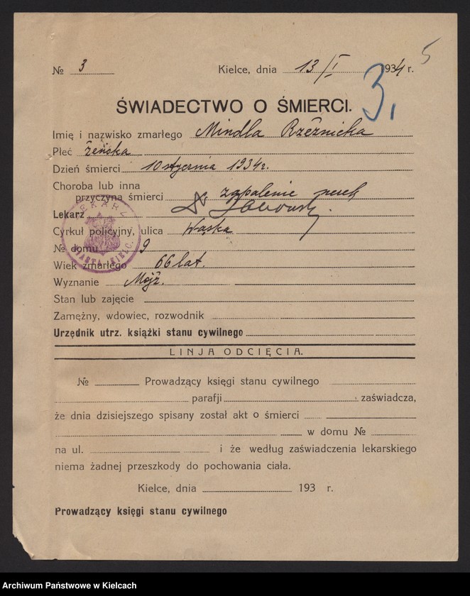 image.from.unit.number "Załączniki do akt zgonu Okręgu Bożniczego Kielce za rok 1934"