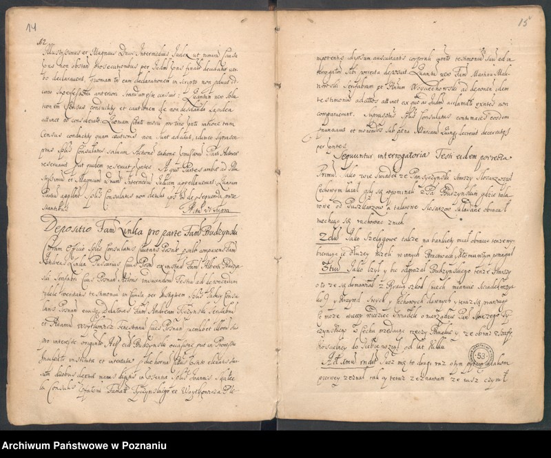 Obraz 9 z jednostki "Protocolon actorum officii consularis Posnaniensis."