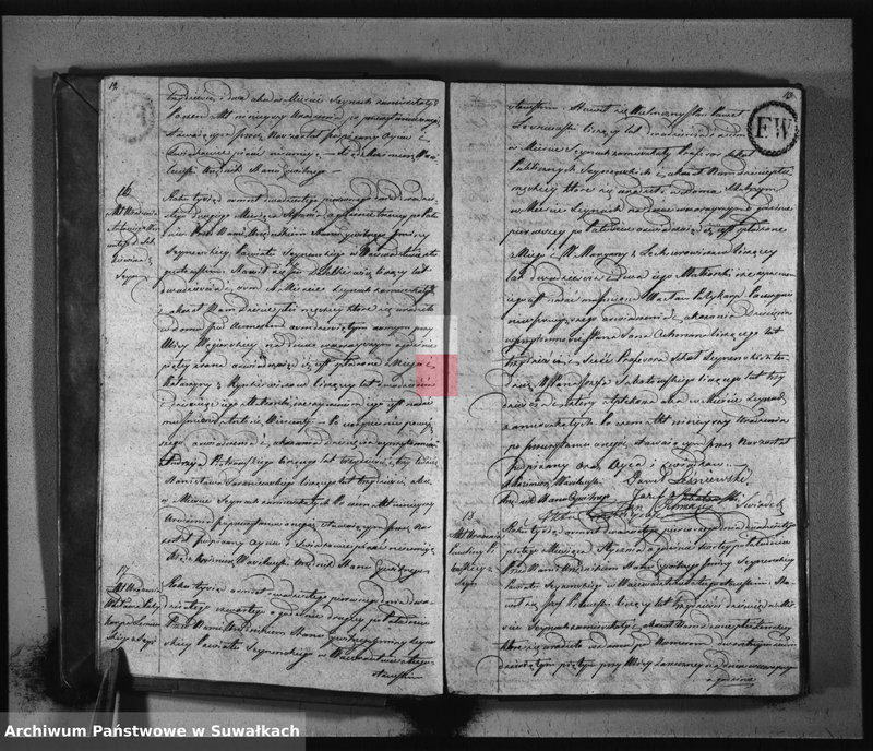 image.from.unit.number "Akta urodzonych gminy i parafij seyneńskiey z 1821 roku."