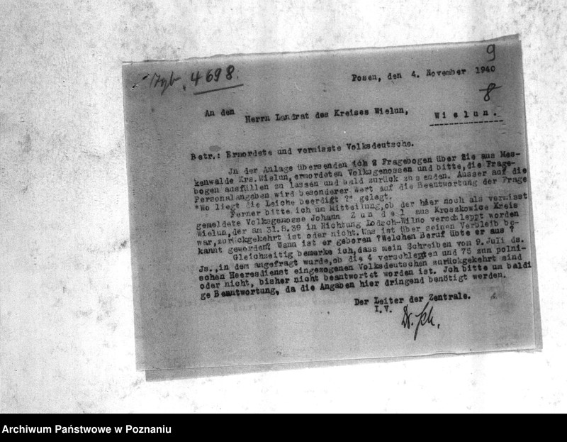 Obraz 13 z jednostki "Amtliche Meldungen Kreis Welun (Wieluń)"