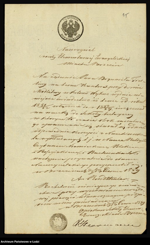 Obraz 17 z jednostki "O službe učitelja Gotliba Tirlinga"