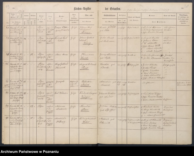Obraz 13 z jednostki "Duplikat der Kirchenregister von Taufen, Trauungen und Verstorbenen"