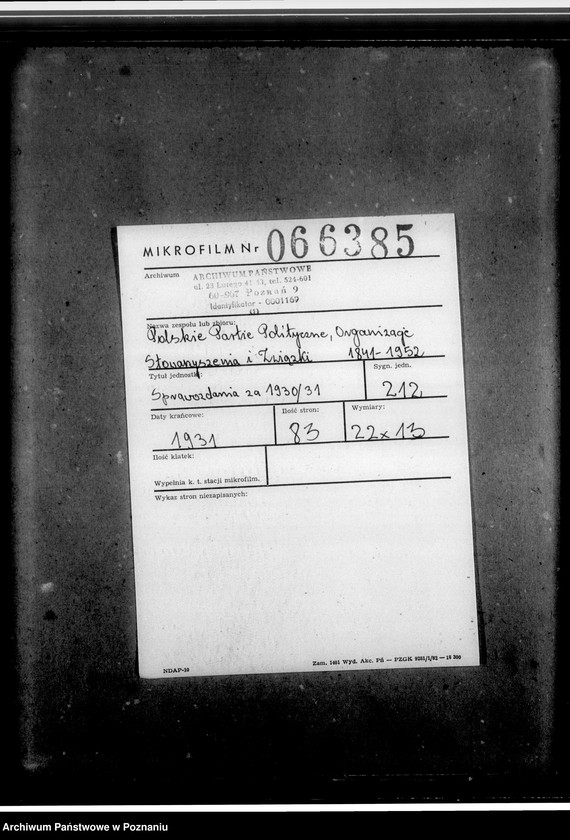 Obraz 2 z jednostki "Sprawozdanie za rok 1930/1931"