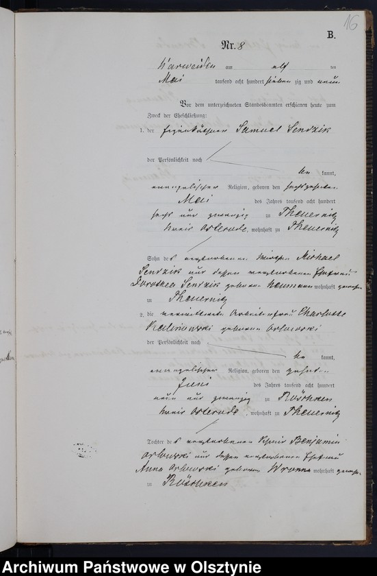 image.from.unit.number "Heiraths-Neben-Register Nr 1 -16"